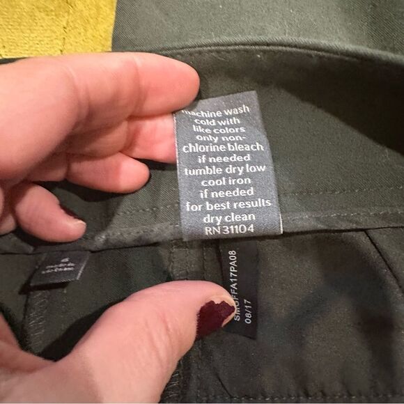 The Limited Olive Green Dress Pants Size 6 - Picture 5 of 6